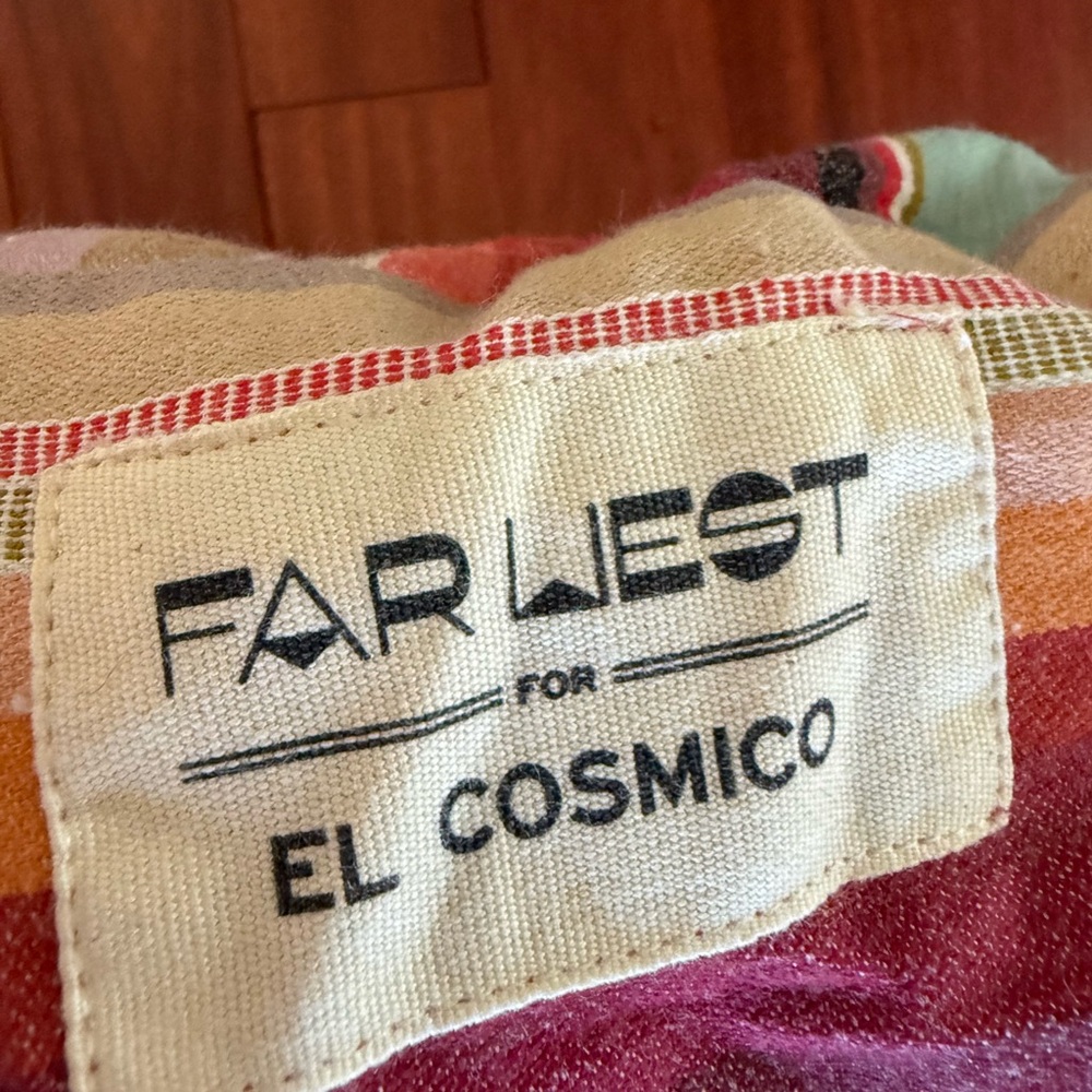 Far West Duvet Cover El Cosmico Aztec Stripe King- 103x86 In Never Used - Picture 6 of 9